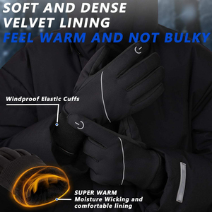 Womens Ski <b>Gloves</b> Windproof Thermal Touchscreen Waterproof Winter Warm Snow <b>Gloves</b> Skiing Cycling Outdoor Sports Winter <b>Gloves</b> - Product Image 2