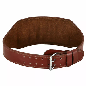 Top Quality Customized Waist Leather Weightlifting Belt Custom logo Powerlifting Gym Belt For Weight Lifting - Product Image 2