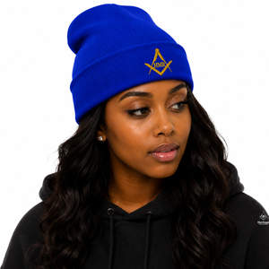 Casquette unisexe en acrylique bleu pour la fraternité et la sororité, vêtements maçonniques, héritage de la confrérie et de la sesterce grecques - Product Image 4