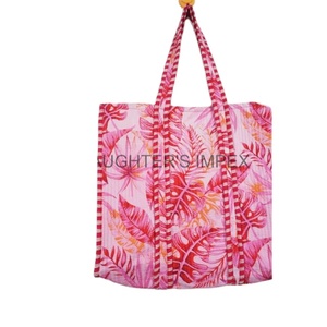 Bolso Tote de Alta Calidad para Mujer, Estilo Bohemio, Acolchado, con Rayas, Dos Asas, de Algodón, Hecho a Mano, Vintage, para Compras, Almacenamiento y Accesorios - Product Image 2