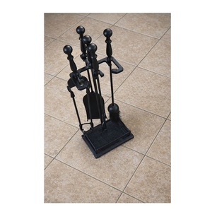 High on Demand Decorative Metal <b>Fire</b> <b>Tool</b> <b>Set</b> for Fireplace Cleaning with Brush Shovel Poker and Holder Available At Best Price - Product Image 2