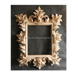 Export Quality Modern Solid Wood High-Polished Lightweight <b>Mirror</b> <b>Frame</b> for Wall Hanging with Custom Packaging - Product Image 4