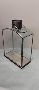 Rectangle Metal <b>Lantern</b> with Glass Panels <b>Tealight</b> Holder Handmade Reusable Home Decoration Indoor Use - Product Image 4