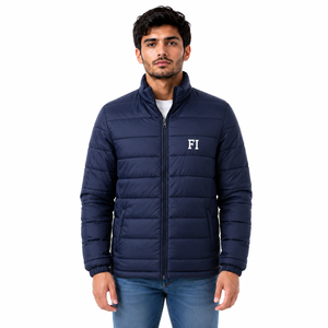Blouson matelassé imperméable pour homme, coupe-vent, manteau d'hiver décontracté, vêtement d'extérieur matelassé unisexe personnalisé, fournisseur en gros USA - Product Image 1