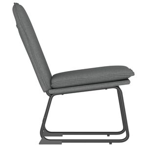 Sillón individual de poliéster gris oscuro 100% con estructura de metal y madera contrachapada - Product Image 4
