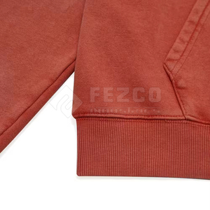 Sweat-shirts à capuche personnalisés avec logo OEM, effet délavé hivernal, en polaire polyester/coton de haute qualité, pour hommes, fabriqués au Pakistan - Product Image 5