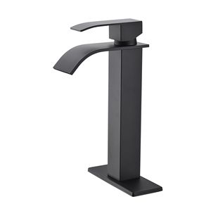 Grifo de lavabo monomando con caño en cascada para baño - Product Image 1