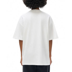 Camisetas Lisas de Algodón Oversize Personalizadas OEM para Mujer, Tallas Grandes, con Logotipo Personalizado, Estampado Gráfico, Jersey Casual Tejido, Camiseta Lisa Teñida - Product Image 4