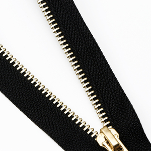 Nylon Invisible <b>Zipper</b> Metallic Zip 5# Brass <b>Zipper</b> Custom <b>Zipper</b> for Clothes Open End Metal Zip - Product Image 5