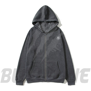 Sudadera con Capucha Amarilla Unisex Bloodline para Invierno, Cierre de Cremallera, Corte Regular, Color Sólido, Casual, con Bolsillo Frontal, Transpirable, de Forro Polar, Estilo Hip Hop - Product Image 6