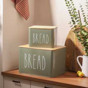 Premium Metal Bread Storage Box Stylish Design for <b>Kitchen</b> Countertop Home <b>Pantry</b> and Bakery Storage - Product Image 6