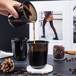 Vaso de Plástico Negro Desechable YAMAT de 12 oz, 14 oz, 16 oz, Vaso de Plástico Negro en Forma de U, Vaso para Té de Burbujas con Tapa y Logotipo Personalizado - Product Image 5