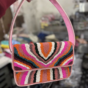 Sac messager pour femme en coton fait main, léger, grande capacité, imperméable, écologique, style bohème indien, pour soirée - Product Image 1