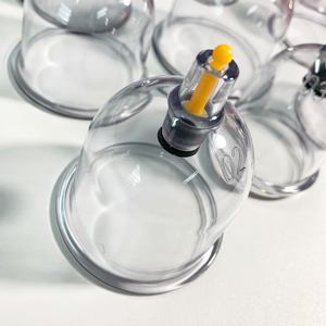 Set de Pistola de Masaje con Ventosas Baoyi, Bomba de Succión al Vacío Blanca, Ventosas de ABS Gruesas para Hijama, Certificación CE Clase I - Product Image 6