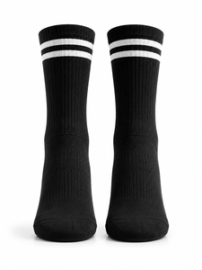 White Crew Woven Eco-Friendly Breathable Anti-Bacterial Quick Dry Sports <b>Socks</b> Men's <b>Running</b> Basketball Soccer Football Training - Product Image 2