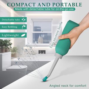 Botella Portátil para Lavado Íntimo Yoni de 500 ml con Boquilla Limpiadora y 4 Puntas, Bidé de Higiene Femenina para Viajes, Postparto y Cuidado del Bebé - Product Image 6