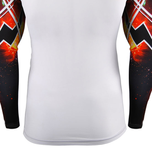 Unisex Long Sleeve Rash Guard Quick Dry Breathable <b>Compression</b> <b>Shirt</b> Custom Logo MMA BJJ Fitness Training Top Spandex/Polyester - Product Image 5