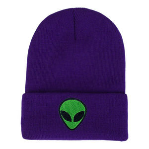 Jacquard 3D Embroidery Cuffed <b>Beanie</b> Knit Winter Hat Soft Acrylic Unisex Streetwear Breathable <b>Waterproof</b> Skull Cap for Cold - Product Image 3