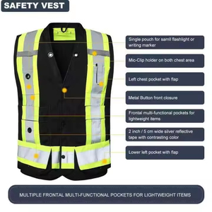 เสื้อกั๊กนิรภัยสะท้อนแสง LED คุณภาพสูง ANSI Class 3 รุ่นล่าสุดปี 2026 กันน้ำ สำหรับผู้ชาย ปรับแต่งโลโก้ได้ ผลิตจากโรงงาน - Product Image 5