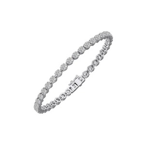 Pulsera de Diamantes Cultivados en Laboratorio CVD, Oro de 14K y 18K, Corte Redondo VVS, Joyería de Lujo para Mujer, Venta al por Mayor - Product Image 5