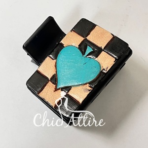 Hot Selling Stylish Hand <b>Tooled</b> Genuine Cow Leather Mini Hair Claw <b>Clip</b> Hair Accessories Cute Fashionable Claw <b>Clip</b> for Women - Product Image 1