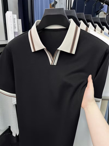 Men's Customized Color for Shirt Short Sleeve Digital Printed Logo Breathable Casual Front Design Polyester/Cotton Jersey - Product Image 3