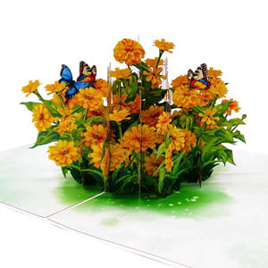 Tarjeta Pop-Up con Diseño de Flor de Margarita Amarilla, Ideal para Regalos de San Valentín o Acción de Gracias, Manualidades de Papel, Diseño Personalizado con Láser - Product Image 6