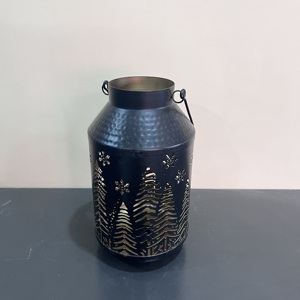 Iron <b>Christmas</b> <b>Lantern</b> Artisan Design Decorative with Black Finish for Home Decoration - Product Image 2