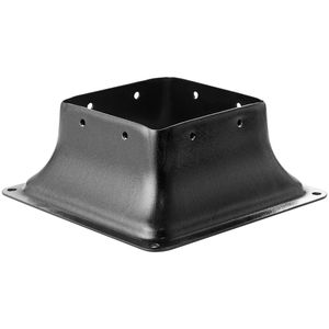 Base per Palo 4x4 Rinforzata, 10 Pezzi, Staffa in Acciaio Interna 3.6"x3.6" Verniciata a Polvere per Ancoraggio Standard di Pavimentazioni in Legno - Product Image 6