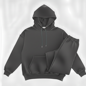 Sweat-shirt à capuche et pantalon de survêtement personnalisés de haute qualité pour hommes, ensemble deux pièces, décontracté, pour toutes les saisons, tenue de sport - Product Image 2