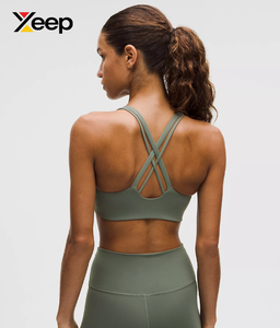 เสื้อชั้นในกีฬาโยคะคุณภาพสูงสำหรับผู้หญิง XEEP รุ่น XC-SB-97 ผ้าสแปนเด็กซ์/โพลีเอสเตอร์เนื้อแน่น ระบายอากาศได้ดี สายปรับได้ แผ่นรองถอดออกได้ - Product Image 2