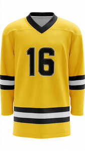 Youth ICE Hockey Jersey Sports Long Sleeve V-Neck Hockey Jerseys Tops Unisex Custom Team Number ICE Hockey Jerseys Tops - Product Image 2