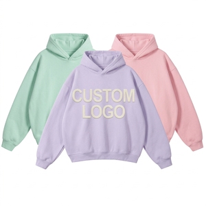 Sweat à capuche personnalisé en molleton français polyester/coton écologique imperméable pour homme, coupe décontractée, 300g, vente en gros - Product Image 4
