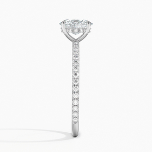 Anillo BOJ 0126 con Corte Ovalado, Plata 925, Anillo Solitario de Lujo con Engaste de Puntas, Diamante de 2ct, Color D, VVS1, Moissanita, Certificado GRA - Product Image 3