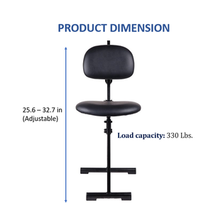 Chaise de travail d'atelier, tabouret industriel réglable, multifonctionnel, pliable avec siège réglable en hauteur GAPGAR047 - Product Image 4