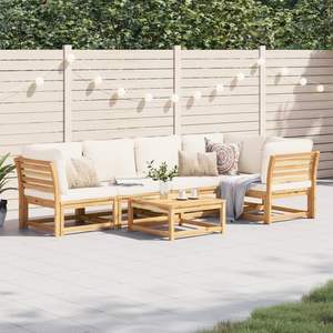 Conjunto Modular Mediano para Jardín, Madera de Acacia Sólida Natural, Muebles de Exterior Duraderos y Elegantes - Product Image 1