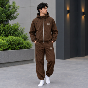 Men Travel Windbreaker Jacket Lightweight Packable Regular Fit Outdoor Shell Custom Made for Lifestyle Apparel Collections - Product Image 1