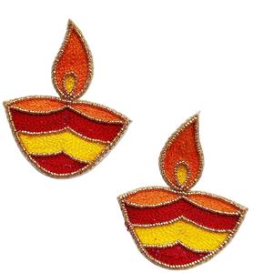 Boucles d'oreilles brodées à la main avec des perles, boucles d'oreilles personnalisées multi-perles, bijoux de fête pour femmes au meilleur prix, boucles d'oreilles à perles - Product Image 1