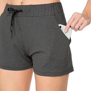 กางเกงขาสั้นออกกำลังกายคุณภาพสูงสำหรับผู้หญิง กางเกงโยคะรัดรูป กางเกงขาสั้นสำหรับสาวๆ กางเกงขาสั้นเรียบง่ายสำหรับออกกำลังกายและโยคะ - Product Image 4