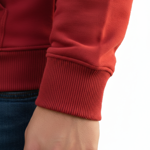 Sweat à capuche zippé pour homme en molleton bouclette 100% coton épais et lourd, éco-responsable, hiver, coupe épaules tombantes, poche en polaire, personnalisable - Product Image 5