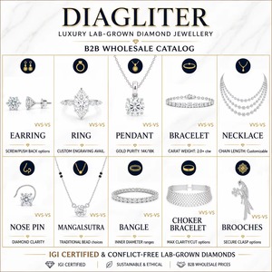 High Demand Luxury Lab Grown <b>Cluster</b> Brilliant Cut Diamond Earrings 14K Rose Gold Plated Designer Fine Jewelry for Wedding Party - Product Image 2