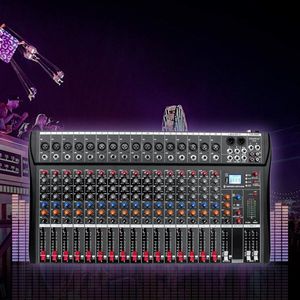 Digital 16-Channel Wireless Live Studio Audio <b>Mixer</b> Sound Board Console Power Mixing <b>USB</b> (110V-220V) - Product Image 3