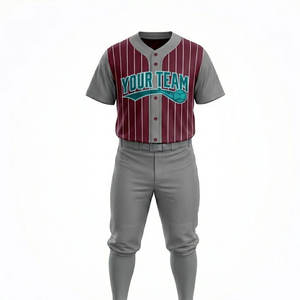 Uniforme de Béisbol de Manga Corta con Estampado, Transpirable, de Diseño Moderno, Color Sólido, Calidad Premium, para Venta en Línea - Product Image 4