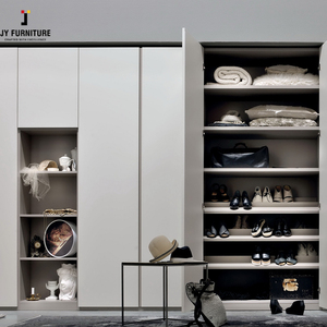 Armario RTA de estilo europeo JY, proveedor vietnamita de madera dura con estantes y cajones para dormitorio u hotel - Product Image 3
