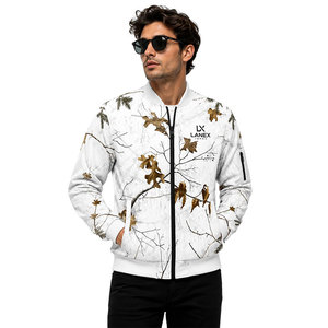 Custom Snow Camo Quilted Bomber <b>Jacket</b> for Men & Women <b>Zip</b> <b>Up</b> Flight <b>Jacket</b> Windproof Winter Hunting Outdoor Tactical <b>Jacket</b> OEM - Product Image 2