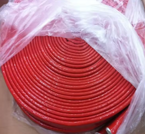 Manchon ignifuge en caoutchouc silicone tressé en fibre de verre - Product Image 5