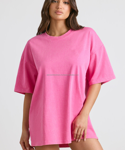 T-shirt ample en jersey de coton de haute qualité pour femme, style streetwear, écologique, séchage rapide, respirant, décontracté, extra-long, collection automne - Product Image 6