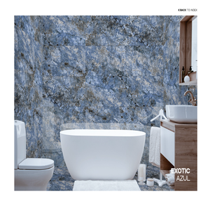 Carreaux de porcelaine brillants de luxe modernes 600*1200mm 8MM d'épaisseur <0,5% d'absorption d'eau pour murs intérieurs de villa et sols de salon - Product Image 5