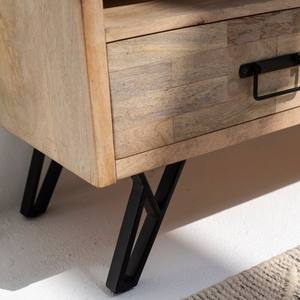 Mueble de TV de Madera con 3 Cajones Vandana Lunaris Radiant, Consola de Entretenimiento Moderna de Madera Sólida - Product Image 4