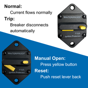 Disjoncteurs de montage sur panneau DC 150A pour marine - Product Image 4